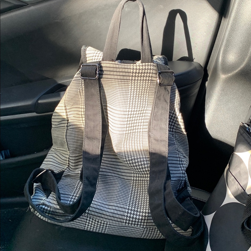 Houndstooth Backpack- Euc - image 6